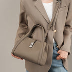 Fashionable Korean-style Large-capacity Leather Handbag