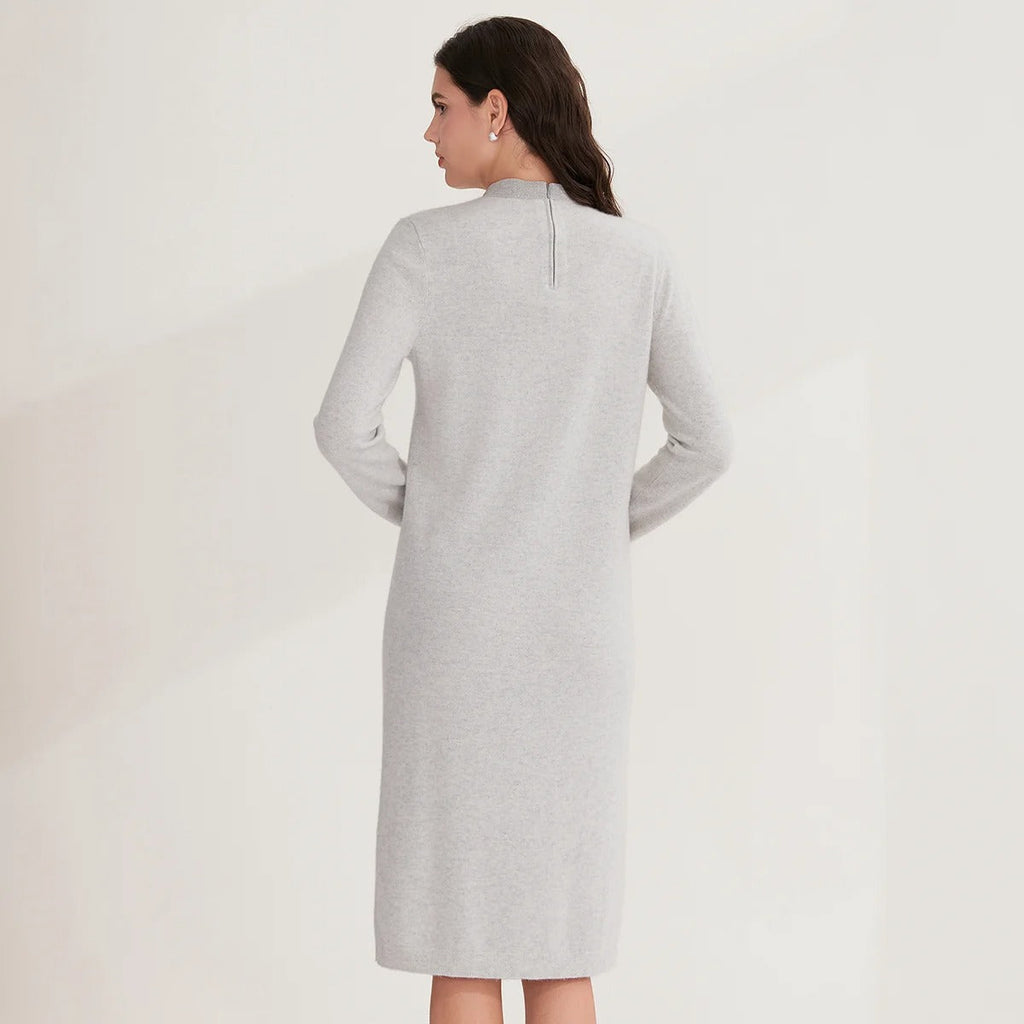 Luxury Knit Winter Long Sleeve Slim Fit Elegant Maxi Dress